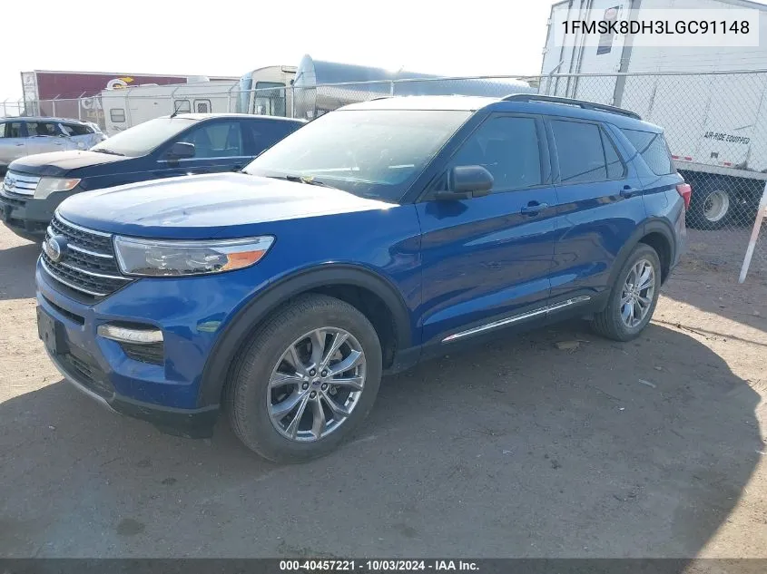 2020 Ford Explorer Xlt VIN: 1FMSK8DH3LGC91148 Lot: 40457221