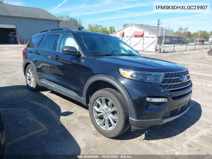 2020 Ford Explorer Xlt VIN: 1FMSK8DHXLGC25907 Lot: 40488496