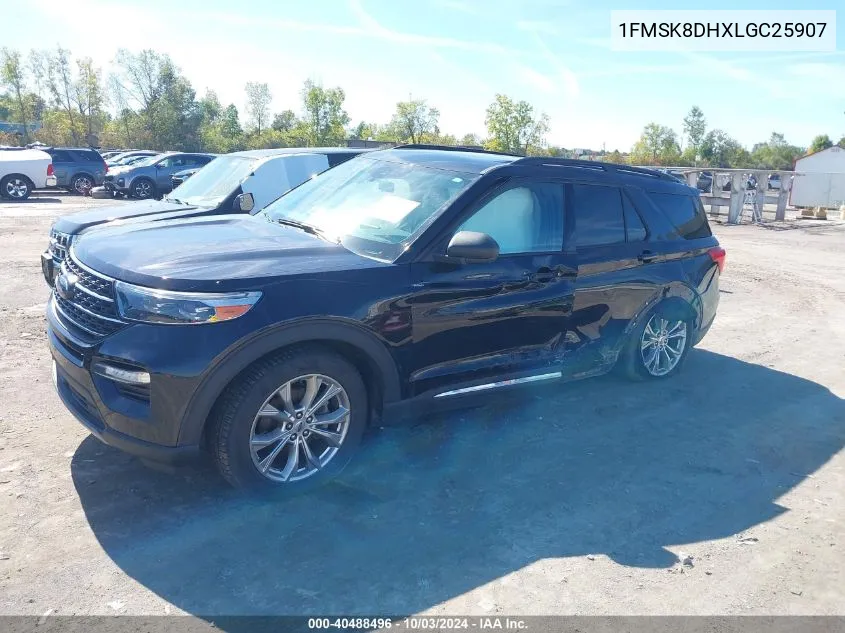 2020 Ford Explorer Xlt VIN: 1FMSK8DHXLGC25907 Lot: 40488496