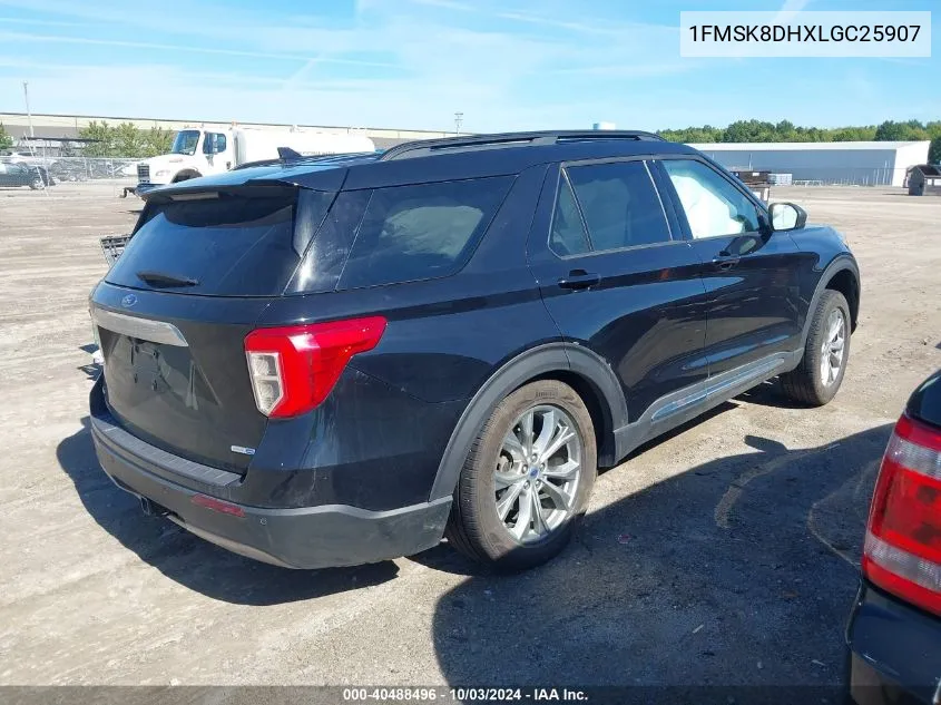 2020 Ford Explorer Xlt VIN: 1FMSK8DHXLGC25907 Lot: 40488496