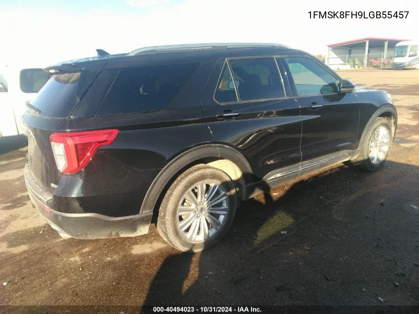 2020 Ford Explorer Limited VIN: 1FMSK8FH9LGB55457 Lot: 40494023