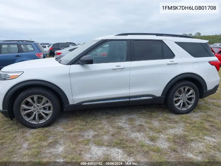 2020 Ford Explorer Xlt VIN: 1FMSK7DH6LGB01708 Lot: 40533182