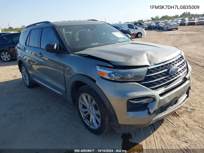 2020 Ford Explorer Xlt VIN: 1FMSK7DH7LGB35009 Lot: 40539617