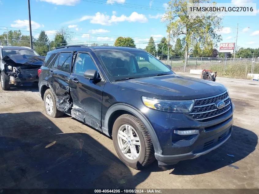 2020 Ford Explorer Xlt VIN: 1FMSK8DH7LGC27016 Lot: 40544205