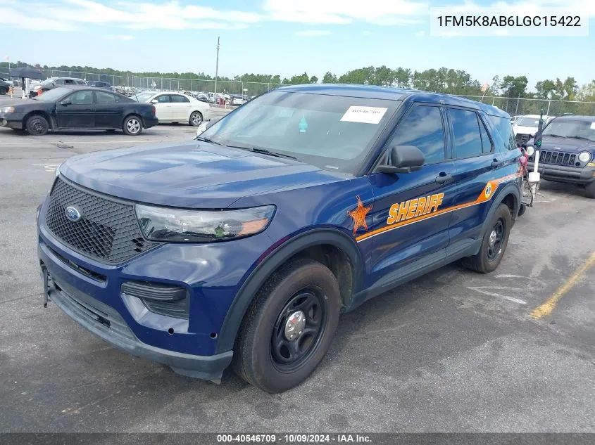 2020 Ford Police Interceptor Utility VIN: 1FM5K8AB6LGC15422 Lot: 40546709