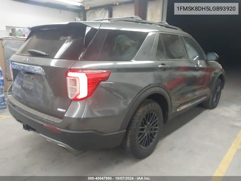 2020 Ford Explorer Xlt VIN: 1FMSK8DH5LGB93920 Lot: 40547950