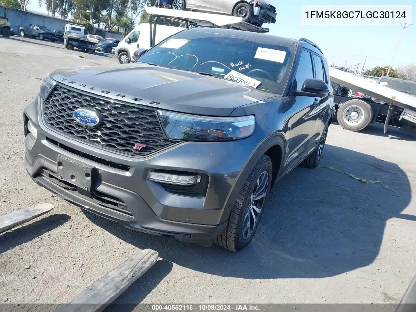 2020 Ford Explorer St VIN: 1FM5K8GC7LGC30124 Lot: 40552115