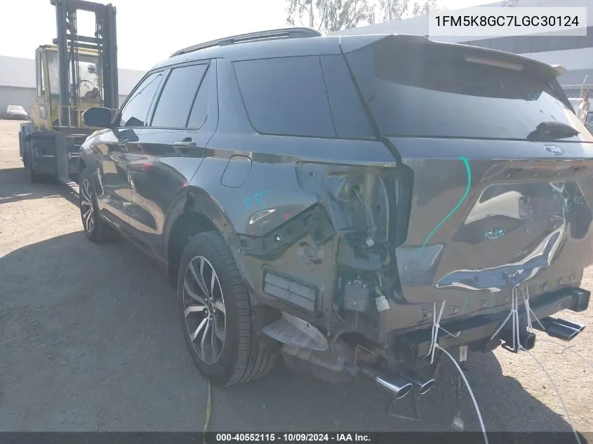 2020 Ford Explorer St VIN: 1FM5K8GC7LGC30124 Lot: 40552115