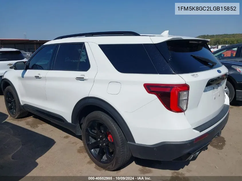 2020 Ford Explorer St VIN: 1FM5K8GC2LGB15852 Lot: 40552985