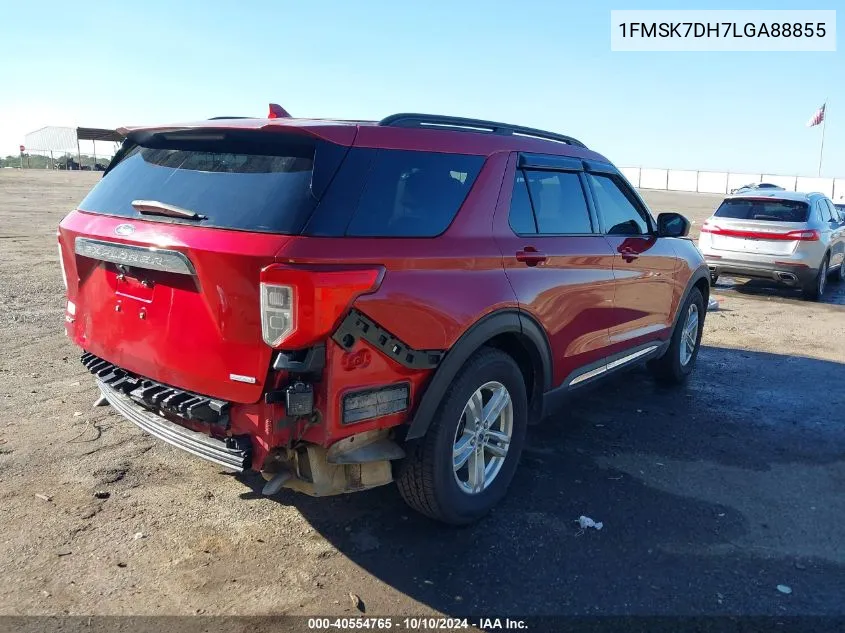 1FMSK7DH7LGA88855 2020 Ford Explorer Xlt