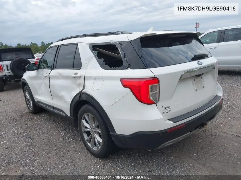 1FMSK7DH9LGB90416 2020 Ford Explorer Xlt