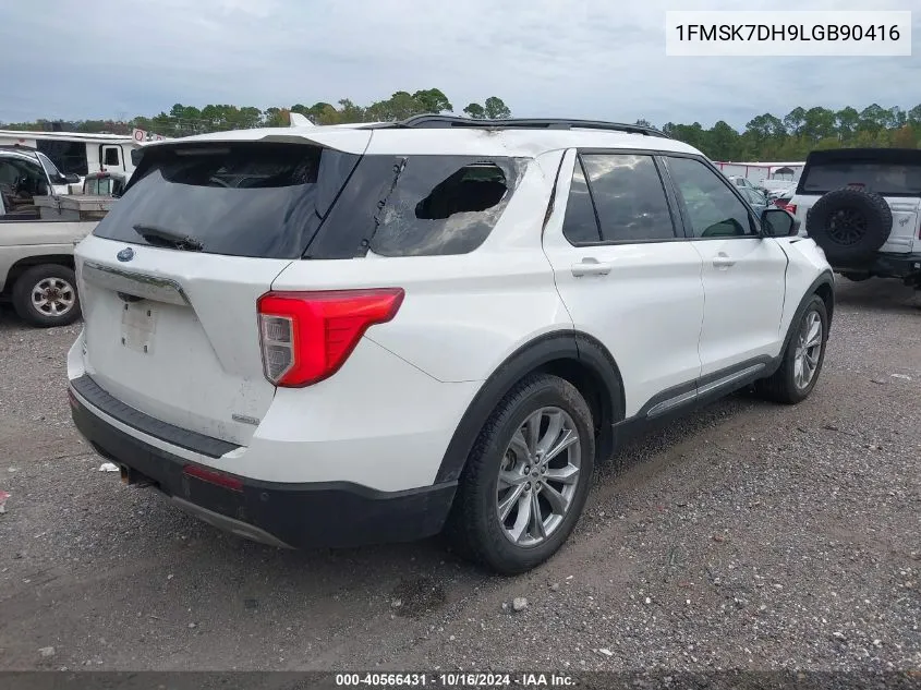 1FMSK7DH9LGB90416 2020 Ford Explorer Xlt