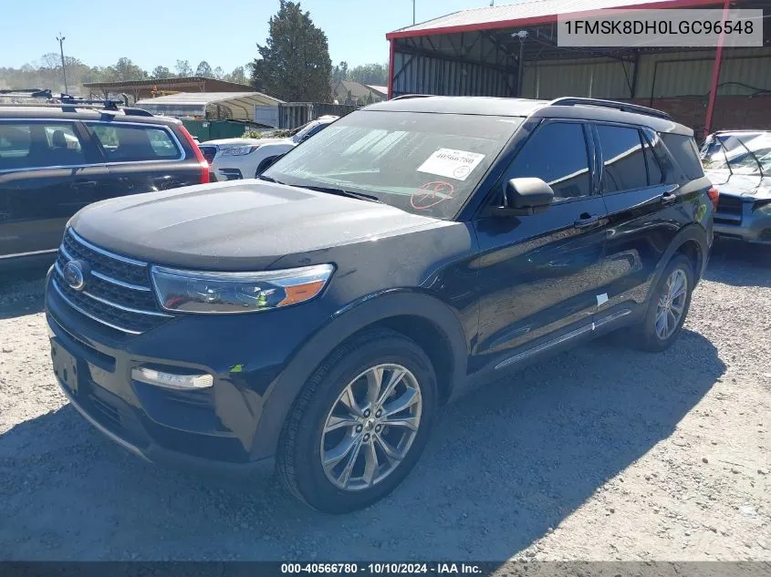 2020 Ford Explorer Xlt VIN: 1FMSK8DH0LGC96548 Lot: 40566780