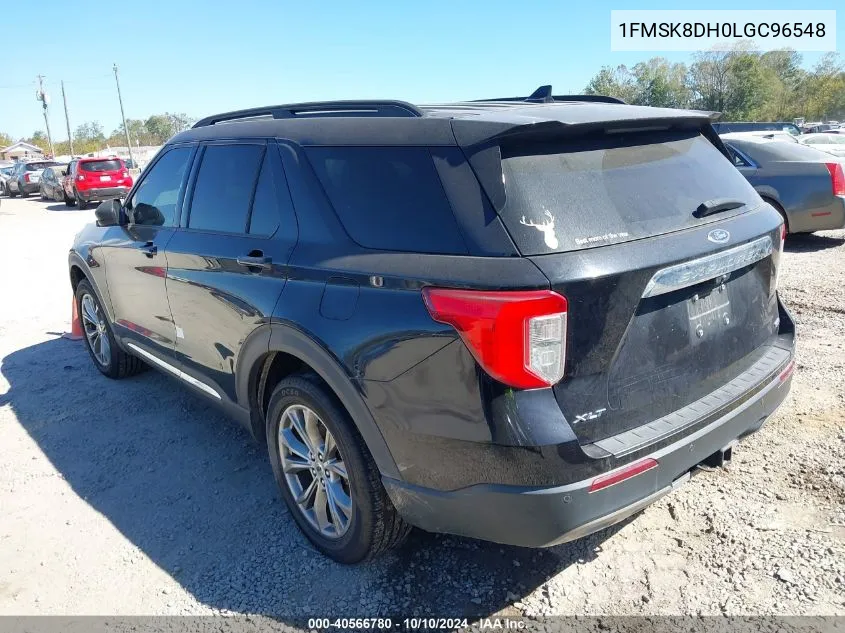 2020 Ford Explorer Xlt VIN: 1FMSK8DH0LGC96548 Lot: 40566780