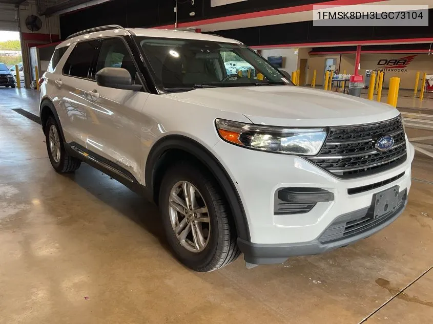 2020 Ford Explorer Xlt VIN: 1FMSK8DH3LGC73104 Lot: 40578385