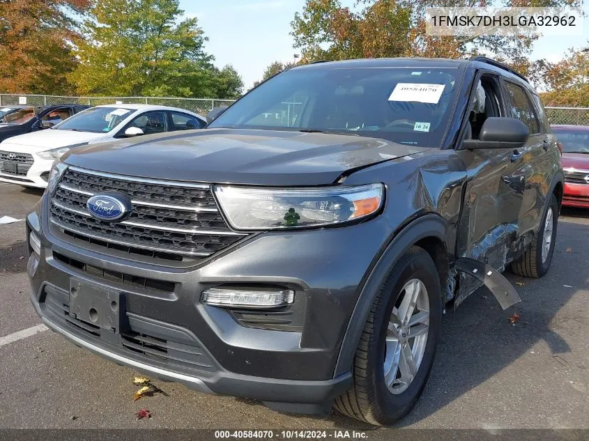 2020 Ford Explorer Xlt VIN: 1FMSK7DH3LGA32962 Lot: 40584070