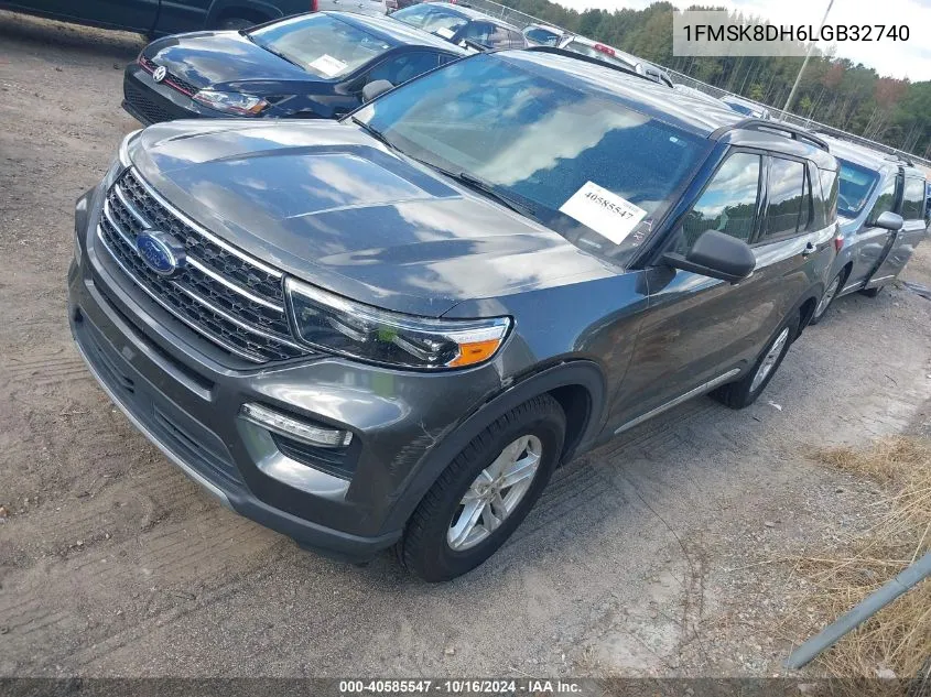 2020 Ford Explorer Xlt VIN: 1FMSK8DH6LGB32740 Lot: 40585547