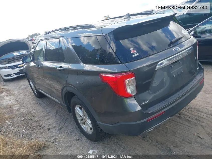 2020 Ford Explorer Xlt VIN: 1FMSK8DH6LGB32740 Lot: 40585547