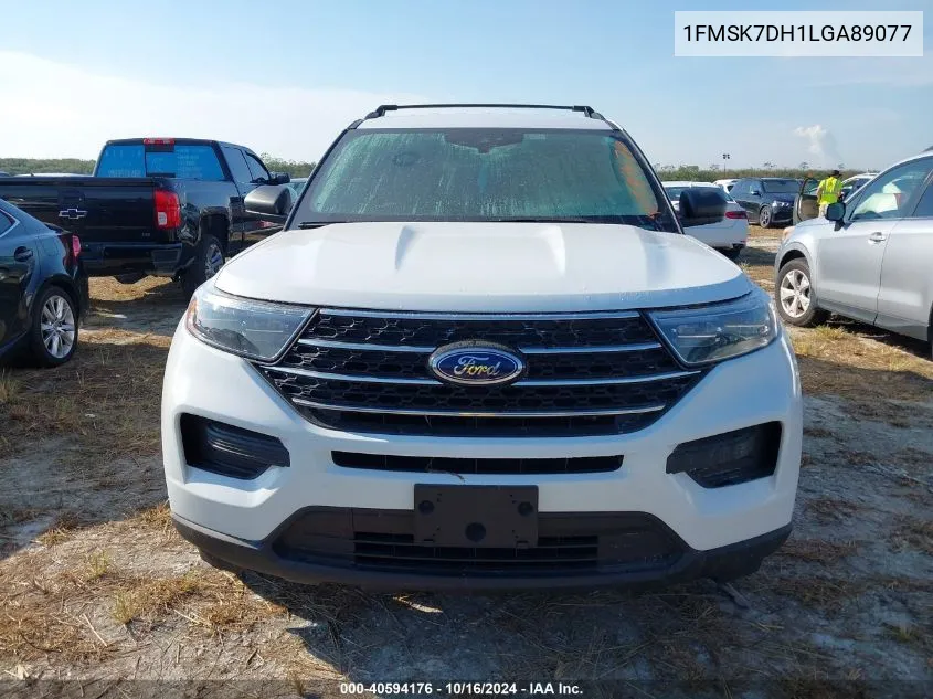 2020 Ford Explorer Xlt VIN: 1FMSK7DH1LGA89077 Lot: 40594176