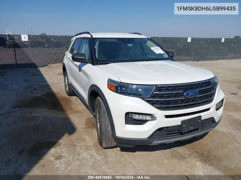 2020 Ford Explorer Xlt VIN: 1FMSK8DH6LGB99435 Lot: 40610693