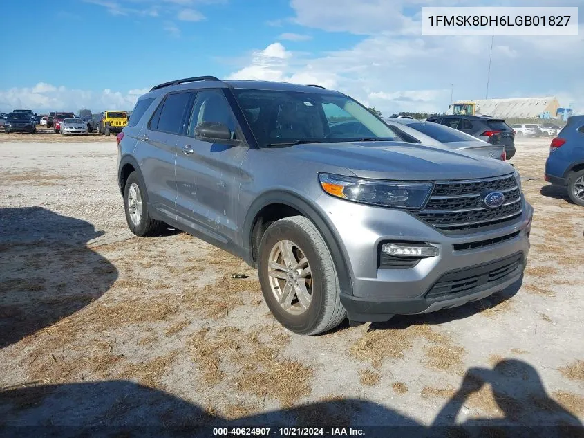 2020 Ford Explorer Xlt VIN: 1FMSK8DH6LGB01827 Lot: 40624907