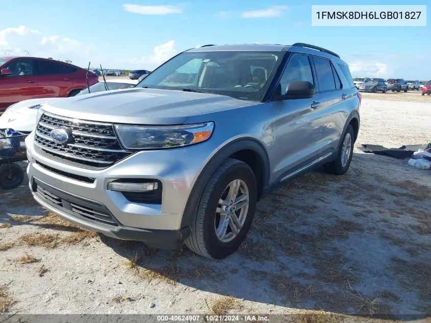 2020 Ford Explorer Xlt VIN: 1FMSK8DH6LGB01827 Lot: 40624907