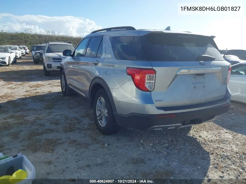 2020 Ford Explorer Xlt VIN: 1FMSK8DH6LGB01827 Lot: 40624907