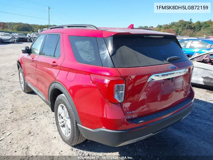 2020 Ford Explorer Xlt VIN: 1FMSK8DH5LGB72159 Lot: 40626417