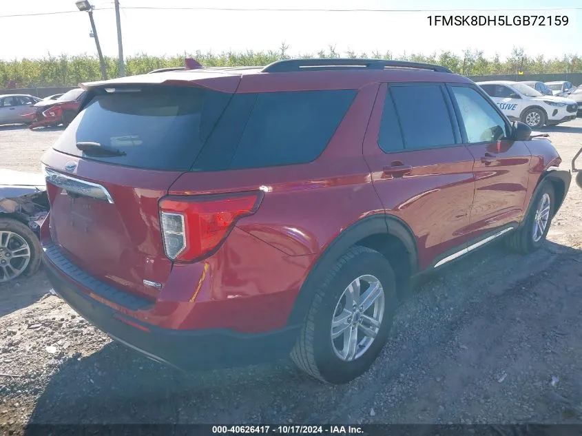 2020 Ford Explorer Xlt VIN: 1FMSK8DH5LGB72159 Lot: 40626417