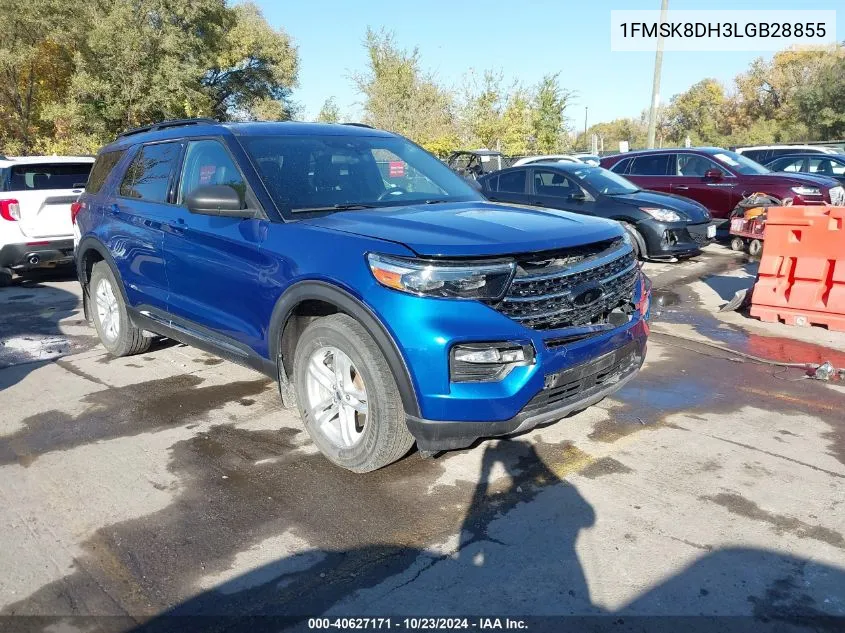 2020 Ford Explorer Xlt VIN: 1FMSK8DH3LGB28855 Lot: 40627171