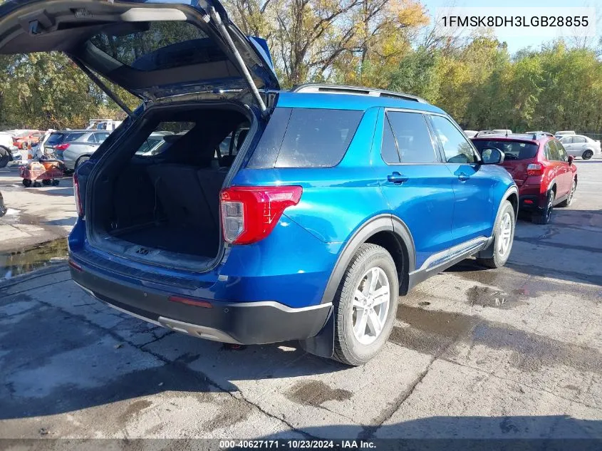 2020 Ford Explorer Xlt VIN: 1FMSK8DH3LGB28855 Lot: 40627171