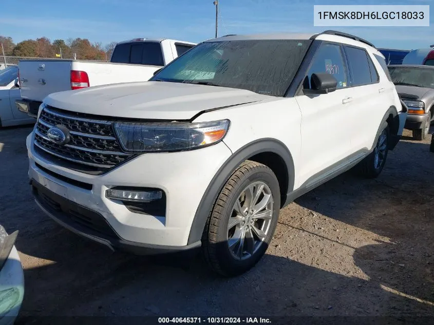 2020 Ford Explorer Xlt VIN: 1FMSK8DH6LGC18033 Lot: 40645371