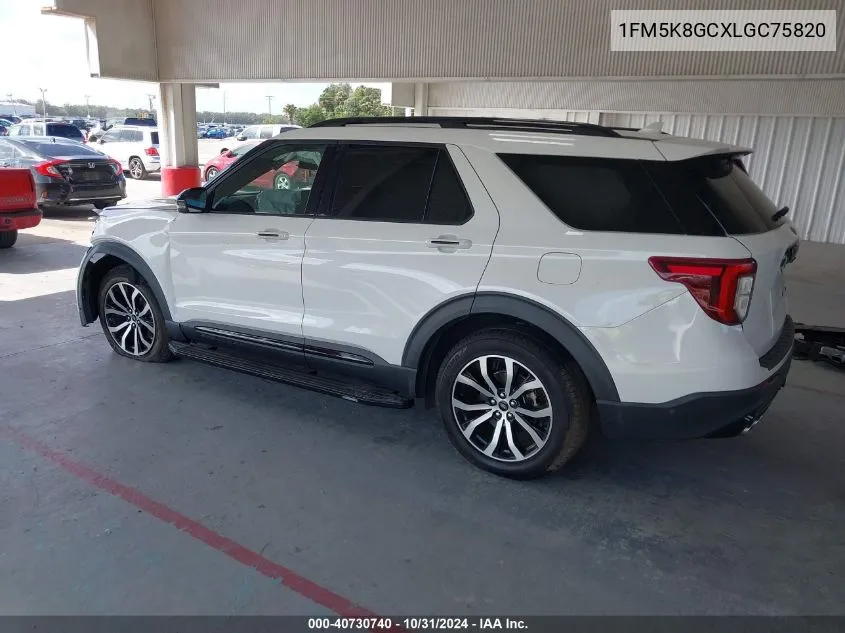 2020 Ford Explorer St VIN: 1FM5K8GCXLGC75820 Lot: 40730740