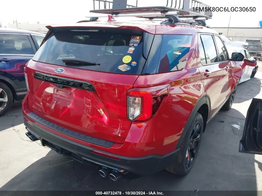 2020 Ford Explorer St VIN: 1FM5K8GC6LGC30650 Lot: 40732478