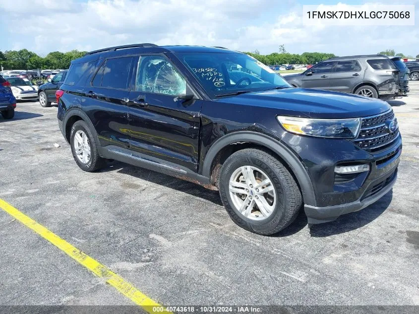 2020 Ford Explorer Xlt VIN: 1FMSK7DHXLGC75068 Lot: 40743618