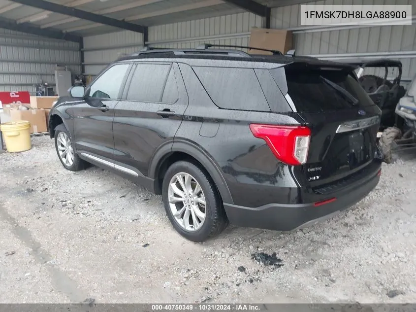 2020 Ford Explorer Xlt VIN: 1FMSK7DH8LGA88900 Lot: 40750349