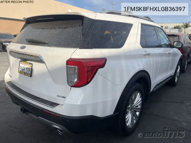 2020 Ford Explorer Limited VIN: 1FMSK8FHXLGB36397 Lot: 40811581