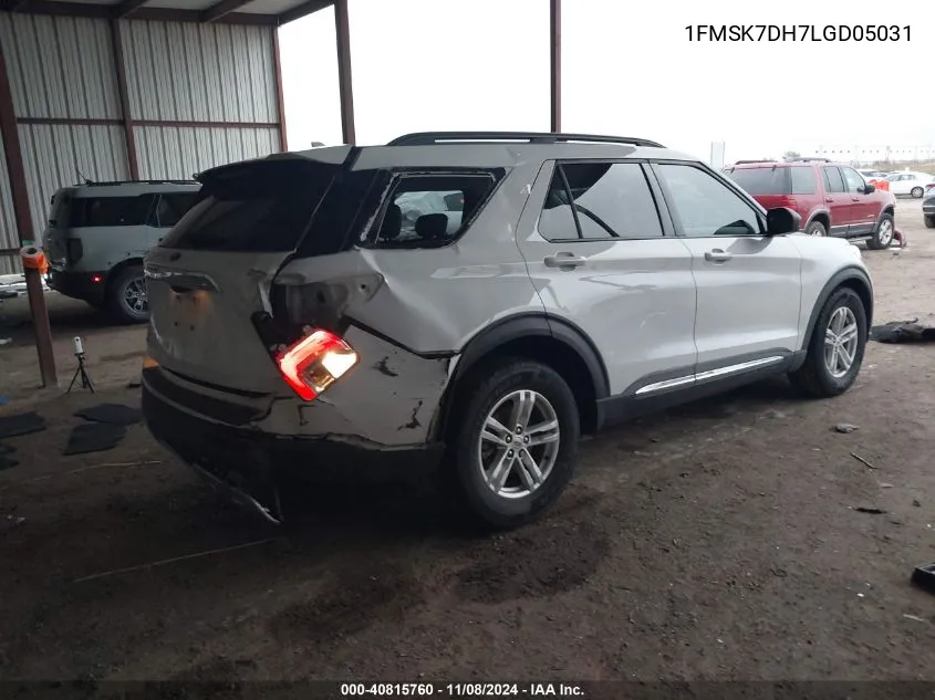 1FMSK7DH7LGD05031 2020 Ford Explorer Xlt