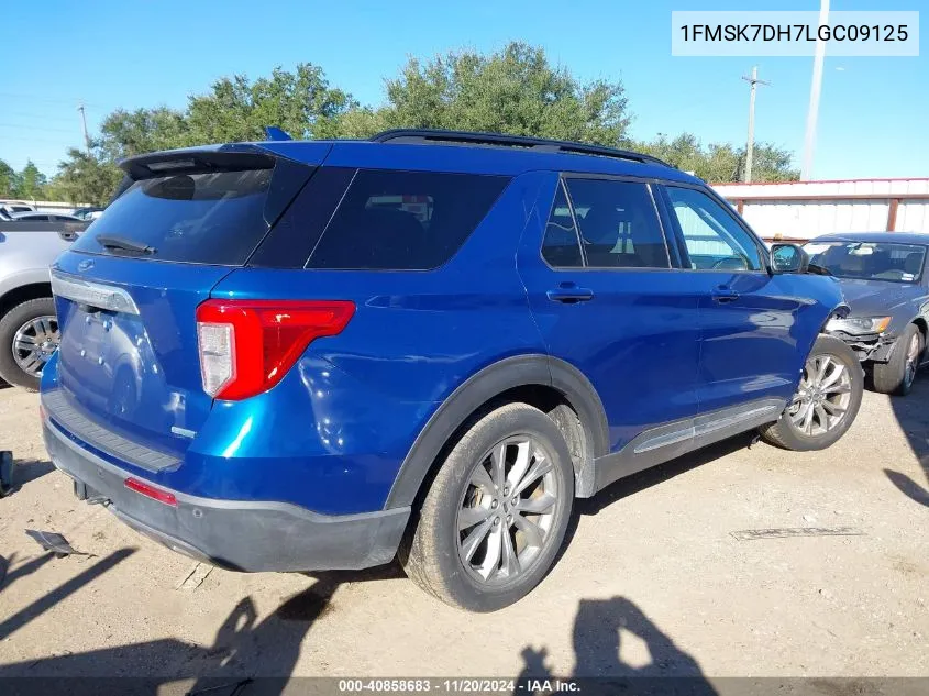 2020 Ford Explorer Xlt VIN: 1FMSK7DH7LGC09125 Lot: 40858683