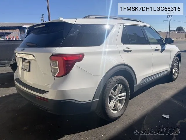 2020 Ford Explorer Xlt VIN: 1FMSK7DH1LGC68316 Lot: 40923840