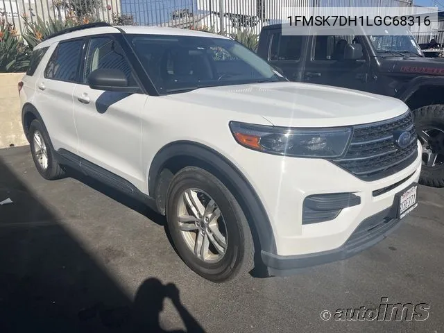 2020 Ford Explorer Xlt VIN: 1FMSK7DH1LGC68316 Lot: 40923840