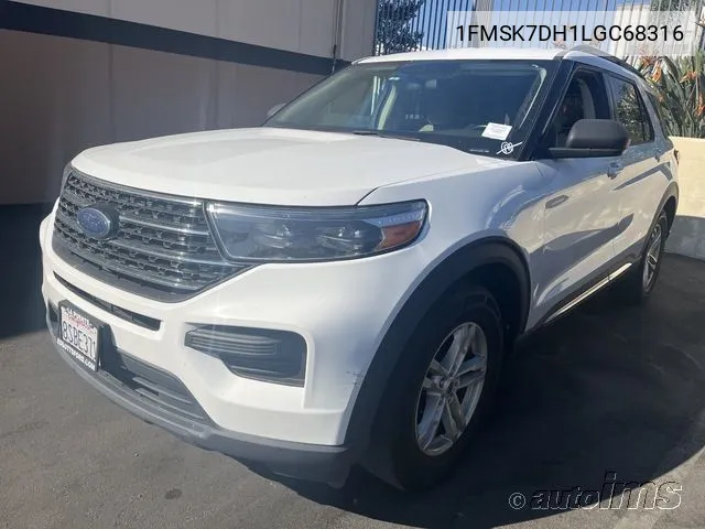 2020 Ford Explorer Xlt VIN: 1FMSK7DH1LGC68316 Lot: 40923840