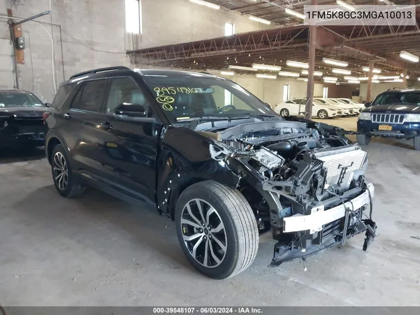 2021 Ford Explorer St VIN: 1FM5K8GC3MGA10013 Lot: 39548107