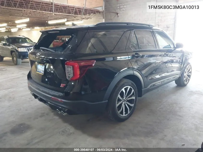 2021 Ford Explorer St VIN: 1FM5K8GC3MGA10013 Lot: 39548107