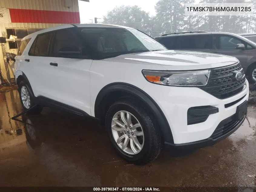 2021 Ford Explorer VIN: 1FMSK7BH6MGA81285 Lot: 39790347