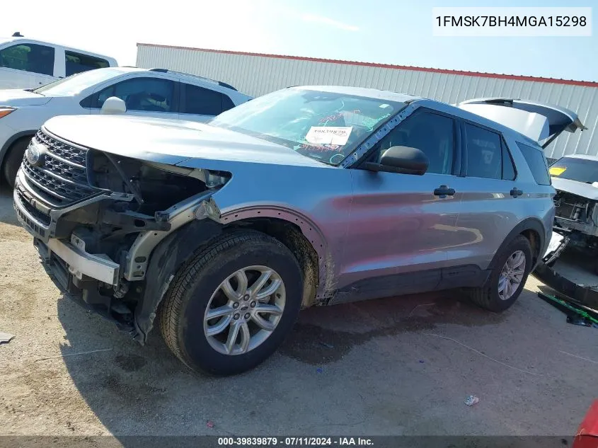 2021 Ford Explorer VIN: 1FMSK7BH4MGA15298 Lot: 39839879