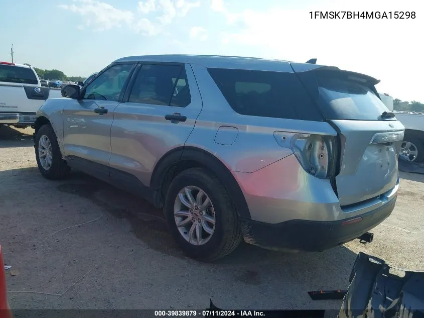 2021 Ford Explorer VIN: 1FMSK7BH4MGA15298 Lot: 39839879