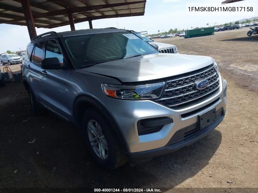 2021 Ford Explorer Xlt VIN: 1FMSK8DH1MGB17158 Lot: 40001244