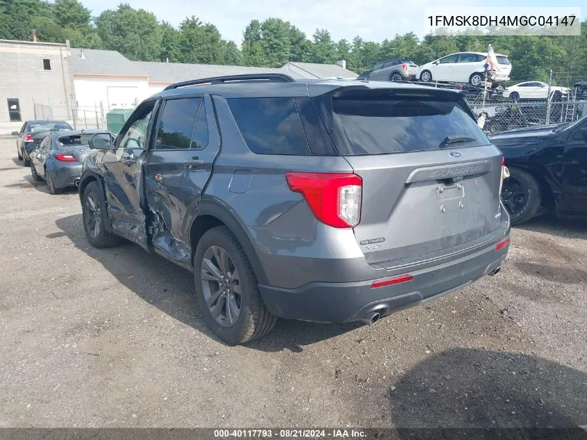 2021 Ford Explorer Xlt VIN: 1FMSK8DH4MGC04147 Lot: 40117793