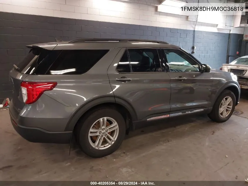 2021 Ford Explorer Xlt VIN: 1FMSK8DH9MGC36818 Lot: 40205354